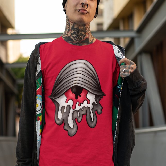 Camiseta Olho Vermelho Derretido: Horror Surreal (Criador carregado)