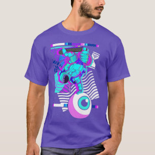 Camiseta Olhos 90s Aestéticos Synthwave Skateboard Vaporwav