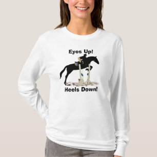Camiseta Olhos acima! Saltos para baixo! Ligação em ponte