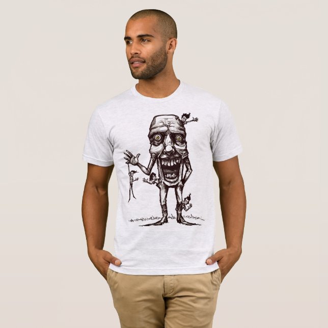 Camiseta Olhos amarelos de Ol' e os meninos (Frente Completa)