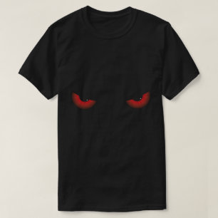 Camiseta Olhos Assustadores Vermelhos Halloween