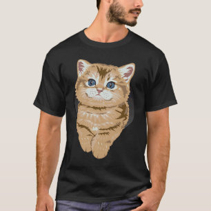 Camiseta Olhos Azuis de Gato Kitty Cats