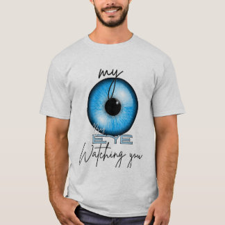 Camiseta Olhos Azuis Observando Você – Gráfico Úni