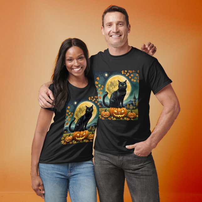 Camiseta Olhos brilhantes do Dia das Bruxas (Criador carregado)