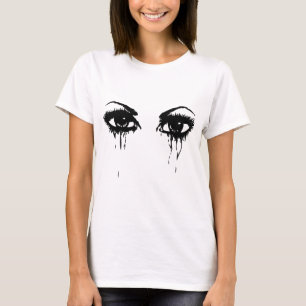 Camiseta olhos chorando