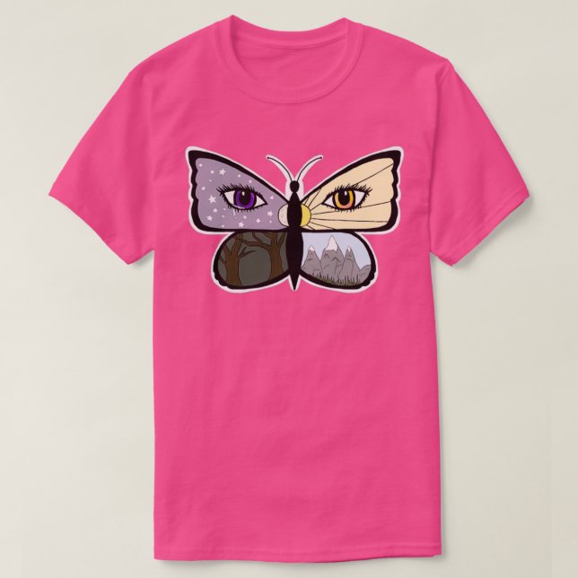 Camiseta Olhos da Borboleta (Frente do Design)