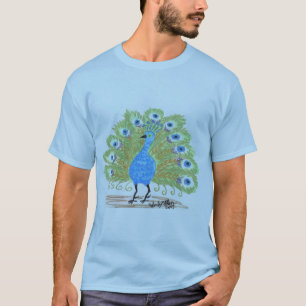 Camiseta Olhos da Índia Peacock por Wendy C. Allen