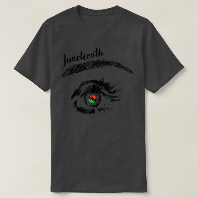 Camiseta Olhos da Mulher Bandeira do Décimo Junto Lashes Li (Frente do Design)
