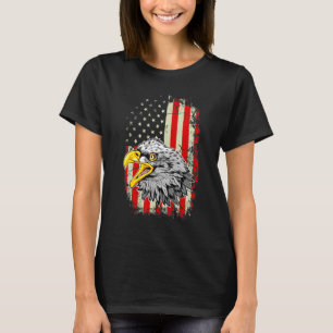Camiseta Olhos de Águia Americana Patriótica Bandeira dos E