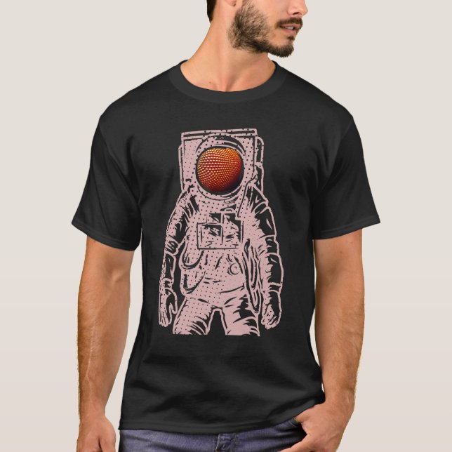 Camiseta Olhos de Alienígena do astronauta 3 0 (Frente)