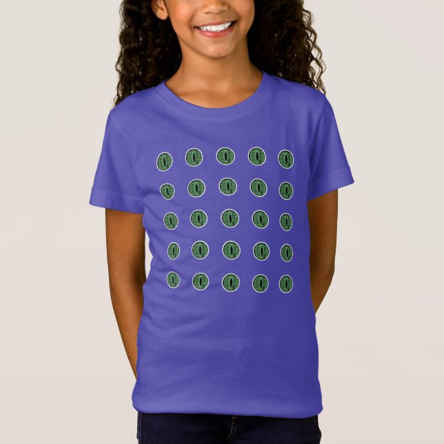Camiseta Olhos de Bolinhas Verde do Halloween (Frente)