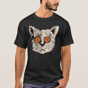 Camiseta olhos de gato hipnóticos
