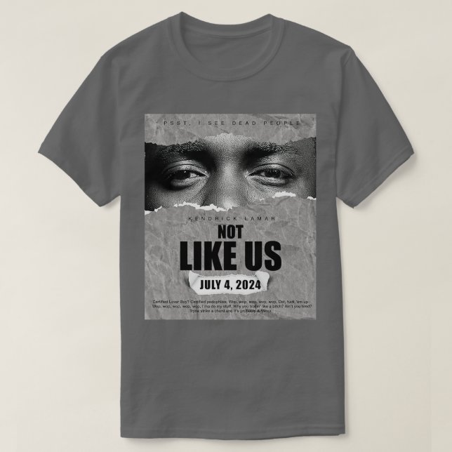 Camiseta Olhos de Kendrick Lamar Hiphop Music (Frente do Design)
