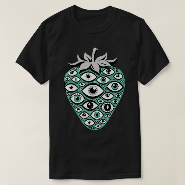 Camiseta Olhos de Morango (Frente do Design)