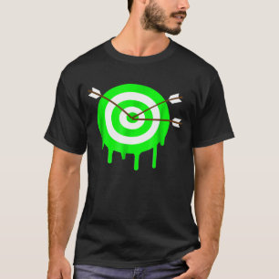 Camiseta Olhos De Tela Com Setas Em Arquivamento De Destino
