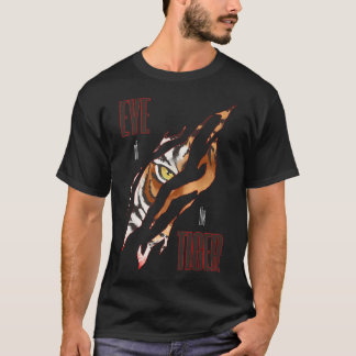 Camiseta Olhos De Tigre De Tigre De Tigre. Perfeito