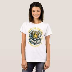 Camiseta Olhos do Cancer de Sobrevivência de Tigre