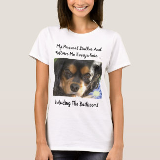 Camiseta Olhos do Cavalier King Charles Perseguidor Pessoal