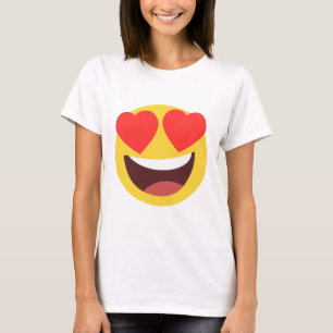 Camiseta Olhos do Coração Emoji