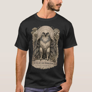 Camiseta Olhos do Horizonte | Falcão Sagrado | Antigo