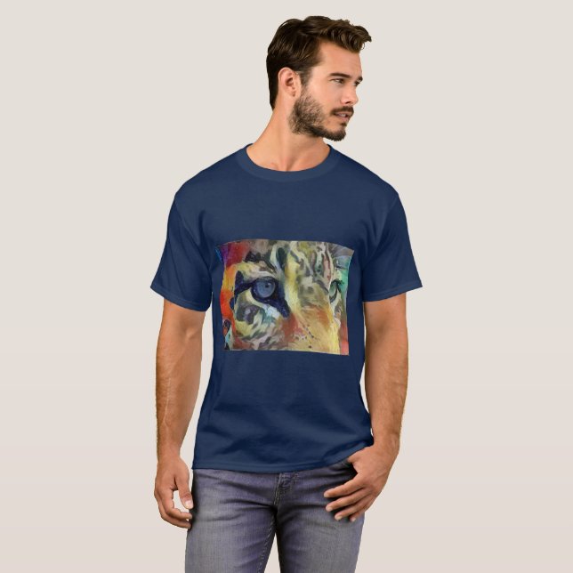 Camiseta Olhos do leopardo (Frente Completa)