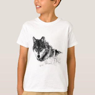 Camiseta Olhos do Lobo Inspirador Branco Preto