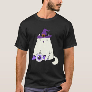 Camiseta Olhos do Monstro das Bruxas Felinas de Gato das Ha