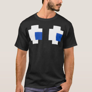 Camiseta Olhos Fantasmas Retroativos dos Jogos Arcade T dos
