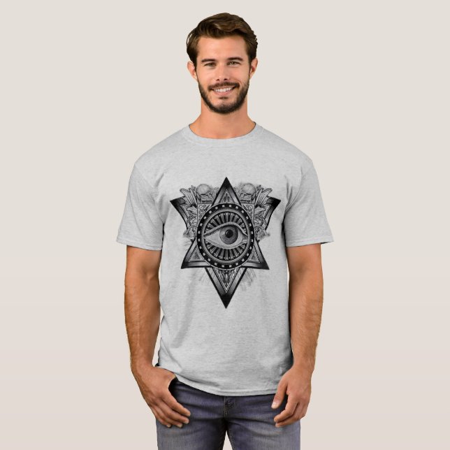 Camiseta Olhos iluminados Simples Moderno Legal (Frente Completa)