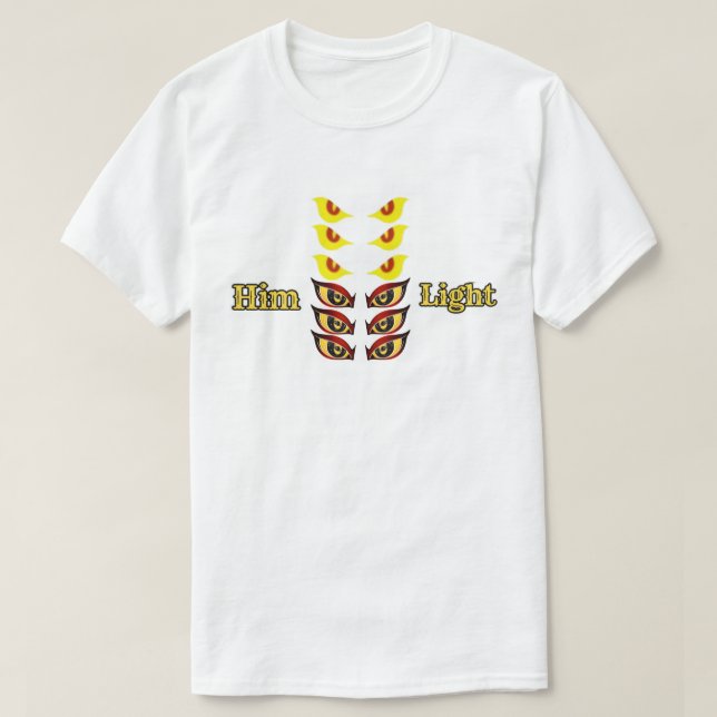 Camiseta Olhos Iluminam Ele Luz (Frente do Design)
