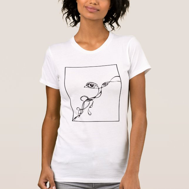 Camiseta Olhos na obscuridade (Frente)