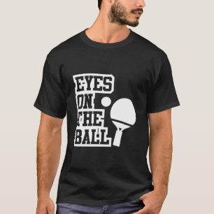 Camiseta Olhos no tênis de mesa de de esfera