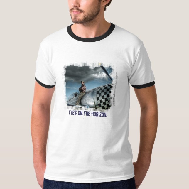 CAMISETA OLHOS P47 NO HORIZONTE (Frente)