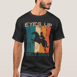 Camiseta Olhos Para Cima! Acalme-Se! Equestrian Horseback A