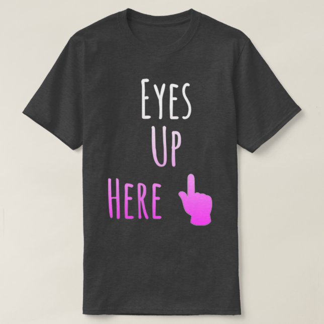 Camiseta Olhos Para Cima Aqui (Frente do Design)