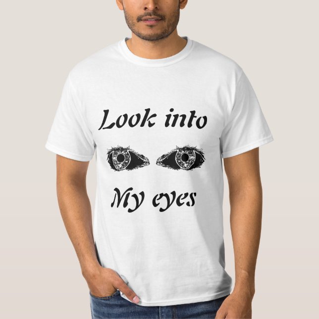 Camiseta Olhos pretos  (Frente)