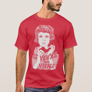 Camiseta Olhos Sem Rosto Les Yeux visitam branco