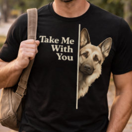 Camiseta Olhos Tristes de Cachorrinho Me Leve Com Você Past