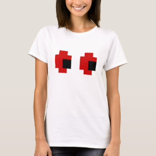 Camiseta Olhos Vermelhos De 8 Bits