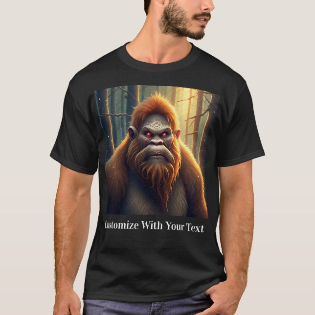 Camiseta Olhos Vermelhos Noturnos Bigfoot (Frente)