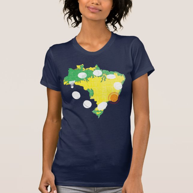 Camiseta Olimpiadas 2016 de Rio Brasil (Frente)