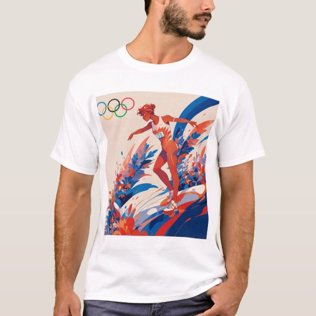 Camiseta OLIMPIADAS 2024 Atleta Feminino (Frente)