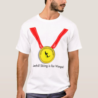 Camiseta Olimpiadas subida da medalha Dourado do esqui