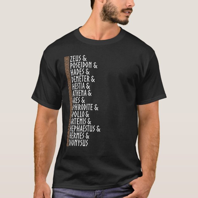 Camiseta Olímpicos Deuses Gregos Antigos Vida Grega Mitolog (Frente)