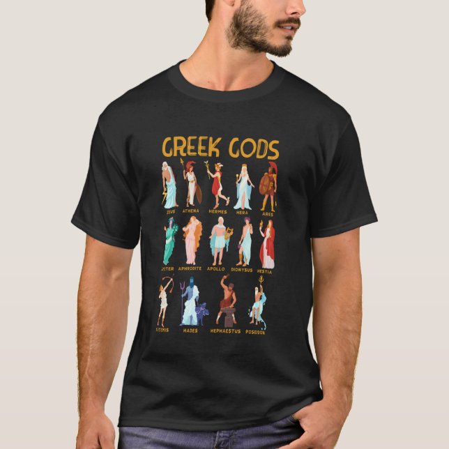 Camiseta Olímpicos Deuses Gregos Antigos Vida Grega Mitolog (Frente)