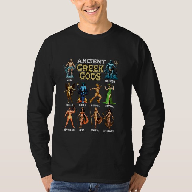 Camiseta Olímpicos Deuses Gregos Antigos Vida Grega Mitolog (Frente)
