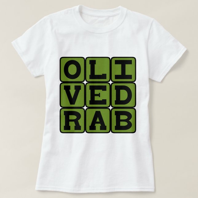 Camiseta Oliva Cinza, Cor (Frente do Design)