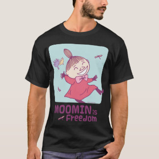 Camiseta Olive Esquiando Moominpappa Preso Na Neve Jogo De