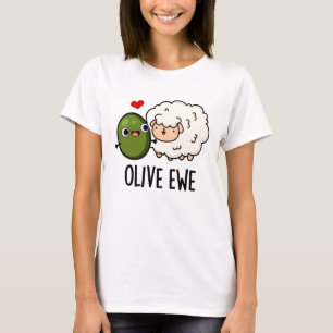 Camiseta Olive Ewe Engraçado Love Pun