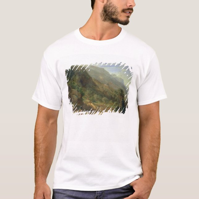 Camiseta Olive Groves at Varenna, Lake Como, Itália, 1861 ( (Frente)